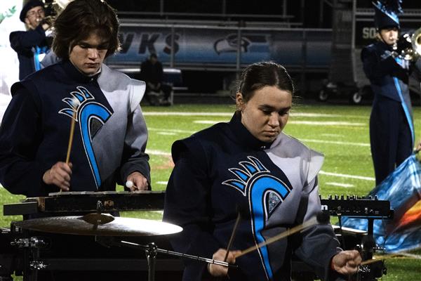 Chesapeake High School Marching Band Performing